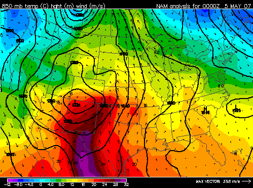 Lower-level winds during EF5 tornado in Greensburg, KS, courtesy Unisys.