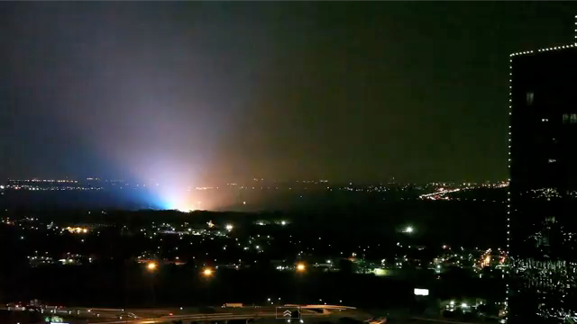 Corona discharge in Fort Worth, TX, 2011-05-10, courtesy Brian Luenser.