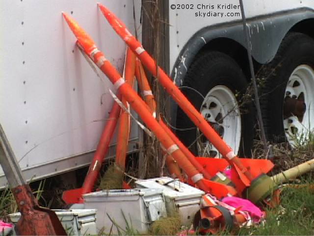 Lightning rockets, courtesy Chris Kridler.